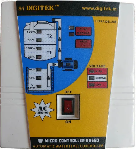 Sri DIGITEK Dual Overhead Tank Controller ULDX-HA-02-DT